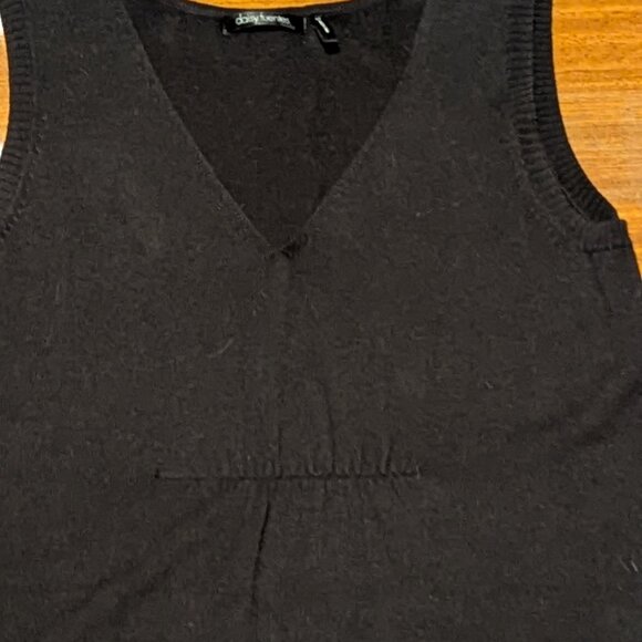 TWO DAISY FUENTES LADIES SWEATER TUNIC TANK TOPS-HOT PINK & BLACK-GOOD CONDITION - Picture 6 of 15